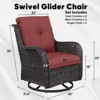 Gymojoy Outdoor Swivel Patio Chairs All-Weather Patio Swivel Glider Chairs Set of 2 - 2 of 4