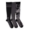 MUK LUKS Mens 3 Pack Nylon Compression Knee-High Socks - 2 of 2