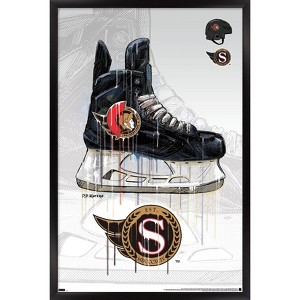 Trends International NHL Ottawa Senators - Drip Skate 21 Framed Wall Poster Prints - 1 of 4