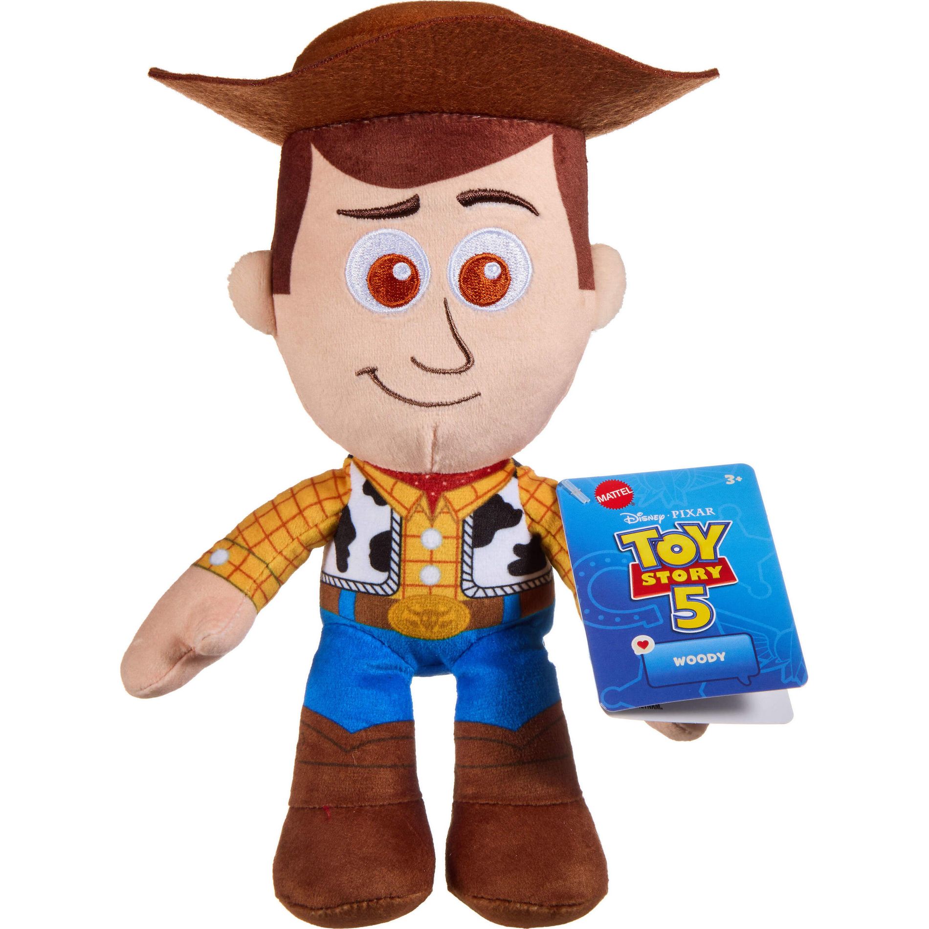 Disney and Pixar Toy Story 5 Woody Plush Toy, 8" Soft Doll