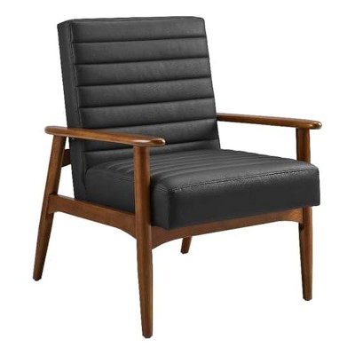 Modway  Jensen Accent Chair, Walnut Black