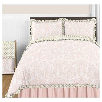 3pc Amelia Full/Queen Kids' Comforter Bedding Set Pink and Gold - Sweet Jojo Designs