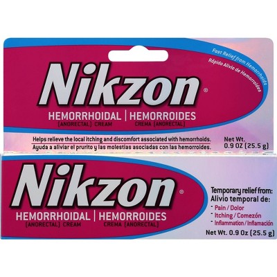 Read reviews and buy Nikzon Hemorrhoidal Cream - 0.9oz at Target. Choose from Same Day Delivery, Drive Up or Order Pickup. Free standard shipping with $35 orders. Expect More. Pay Less.