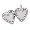 Black Bow Jewelry 14k White Gold 20mm Mom Heart Locket - 4 of 4