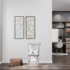LuxenHome Gold and Silver Abstract Rectangular Metal Wall Decor Living Room Decor Set of 2 - 4 of 4