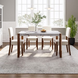 CAVINAS Dining Table Set for 4 Kitchen Table Modern Dining Table Space-Saving Dinette for Kitchen Dining Room, Small Space - 1 of 4