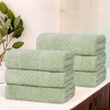 Zero Twist Waffle Textured Cotton Medium Weight Towel Set by Blue Nile Mills - 2 of 4