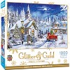 MasterPieces Glitter & Gold - Chapel's Winter Light 1000 Piece Jigsaw Puzzle for Adults - 2 of 4