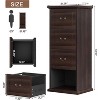Tribesigns 4-Drawer Vertical Filing Cabinet for A4/Letter/Legal Files, Tall Storage Printer Stand with Hanging Rails for Home Office - 3 of 4