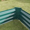 Lyngins 8x4x1ft Raised Garden Beds Outdoor, Galvanized Metal Planter, Open Bottom, Anti-Rust, Outdoor Planter Bed for Flowers,Vegetables, Herbs - 3 of 4
