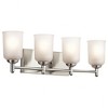 Kichler Lighting Shailene 4 - Light Vanity in  Brushed Nickel - 3 of 3