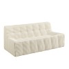 TiramisuBest 3-Seat Full-Sponge Corduroy Sofa, Modern Space-Saving Compression Design - Beige - 2 of 4