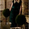 Women's emerald velvet tunic with belt - Jennafer Grace - 4 of 4