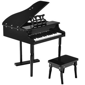 Costway Children 30 Key Toy Grand Baby Piano with Kids Bench Wood Black