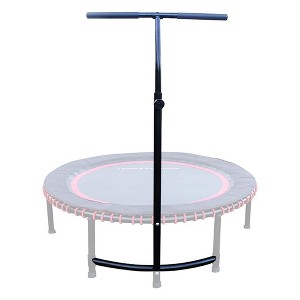 LEAPS & REBOUNDS 48" Adjustable Height Steel Stabilizer Bar Attachment for All Mini Fitness Workout Trampolines, Accessory Only - 1 of 4