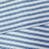 Commonwealth ThermaLogic Ticking Stripe Stylish Pinstripe Printed & Prescott Base 2-Piece Window Tieback - 44x3" Navy - 3 of 3