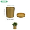 Unique Bargains Plastic Indoor Drainage Holes Planters 2 Pc - 3 of 4