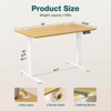 CENGHU Electric Height Adjustable Standing Desk, 40 x 24 Inch Sit Stand up Desk for Work Office Home, Rising Computer Table - 3 of 4