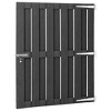 vidaXL Garden Gate WPC 39.4"x44.1" Gray - 3 of 4