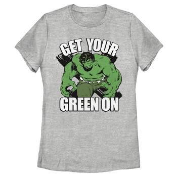 Women's Marvel St. Patrick's Day Hulk Green On T-Shirt