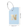 Unique Bargains Luggage Tag Light Blue 1 Pc - 2 of 4