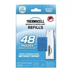 Thermacell 48hr Mosquito Repellent Refills with 4 Fuel Cartridges and 12 Repellent Mats
