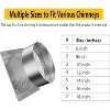 Multiple Sizes Stainless Steel Round Chimney Cap with Screen, Bolt-On Flue Cover for Fireplace & Stove Vents - 3 of 4