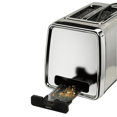 hamilton beach modern chrome 2 slice toaster
