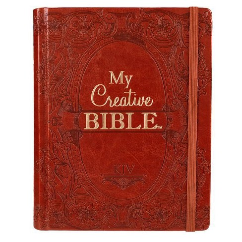 KJV Holy Bible, My Creative Bible, Faux Leather Hardcover - Ribbon Marker, King James Version, Toffee Brown W/Elastic Closure - image 1 of 1