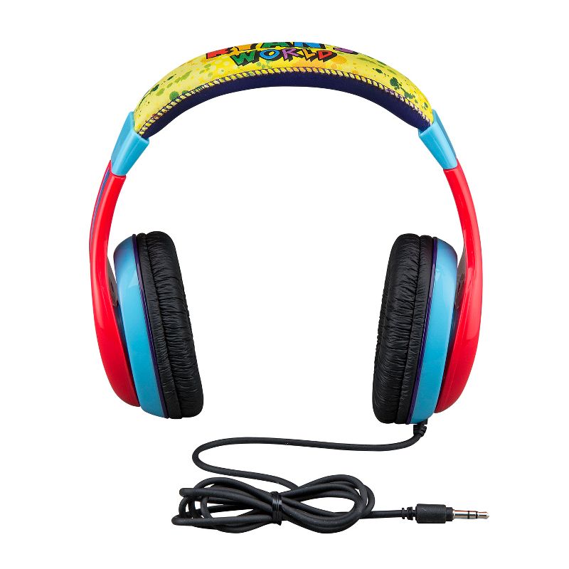 eKids Ryan's World Wired Headphones, Over Ear Headphones for School, Home, or Travel  - Multicolored (RW-140.EXV9), 3 of 4