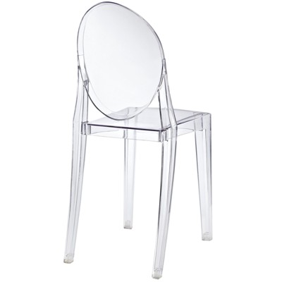 Clear Acrylic Modern Stackable Dining Side Chair