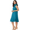 Jessica London Women's Plus Size Georgette Mock Neck Dress - 4 of 4