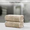 BRINJOY 4-pack of extra-large bath towels, 30 x 60 inches, 100% cotton, larger and lighter, dry faster, super soft and absorbent, beige - 3 of 4