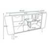 DSVIMOY Spacious Cat House with Glass for Living Room, Hallway, Study and Other Space, White, 55.12"*22.83"*29.92" - 3 of 4