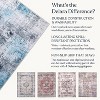 Delara Machine Washable Area Rug, Soft & Durable, Non-Slip Rug for High Traffic Areas, Blue - 4 of 4