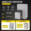Garvee NEMA IP66 Weatherproof Electrical Box, 10"D x 16"W x 24"H, NEMA 4X Enclosure with Lock & Mounting Plate, Steel Junction Box for Indoor/Outdoor - 3 of 4