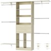 Besiost 5FT Closet Organizer with Wood Drawers and Cubbies, Small Closet System with 5 Hanging Rods - 2 of 4