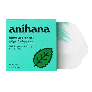 anihana Aromatherapy Essential Oil Mint Refresher Peppermint and Eucalyptus Shower Steamer - 1.76oz