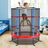 Infans 55" Kids Trampoline Bouncing Jumping Mat Recreational Trampoline W/Enclosure Net - 3 of 4