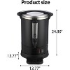 18 L/120 Cups Coffee Urn-3.8 gal Double Wall Commerical Coffee Maker for Buffet Catering Wedding Gathering,Large Capacity Hot Coffee Dispenser - 2 of 4