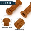 Unique Bargains Child Bike Handlebar Grips Covers 3.94" Brown 1 Pair - 4 of 4