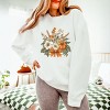 Simply Sage Market Coquette Orange Bow Fall Floral Lightweight Garment Dyed Sweatshirt - 3 of 4