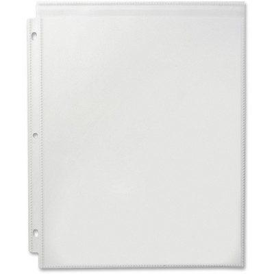 Business Source Sheet Protector w/Flap Top Loading 25/PK Clear 37517