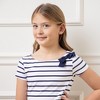Hope & Henry Girls' Short Sleeve Lightweight Knit Skater Dress, Kids - 3 of 4