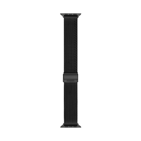 Black Stainless Steel Mesh Band for 42 & 44 mm Apple Watch - Each