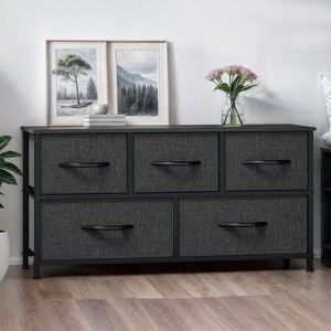 Dresser for Bedroom with 5 Drawers, Chest of Drawers, Fabric Dresser Storage Organizer for Closet, Living Room - 1 of 4