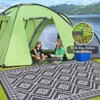 Outdoor Waterproof Rug Reversible Plastic Straw Rug, Modern UV Resistant Carpet Lightweight Floor Mat for Camping Beach Picnic Deck - 4 of 4