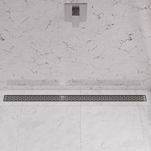 ALFI 59 Inches Brushed Stainless Steel Linear Shower Drain with Groove Holes - 1 of 4