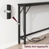 39.3" Console Table with Power Station, Slim Entryway Table with USB Ports & Outlets, Narrow Sofa Table for Hallway, Living Room, Behind Couch - 3 of 4