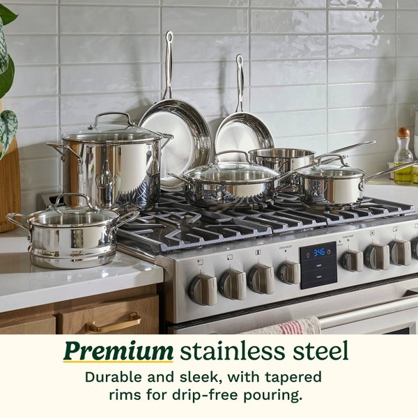 Cuisinart Chef's Classic 11pc Set de Utensilios de Cocina de Acero Inoxidable - 77-11G: Compatible con Inducción, Apto para Lavavajillas y Horno 8